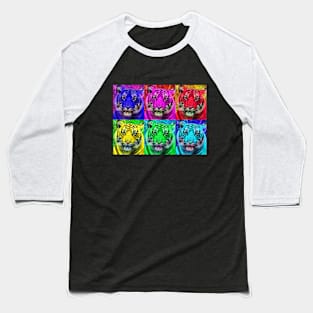 Pop Art Tigers Baseball T-Shirt